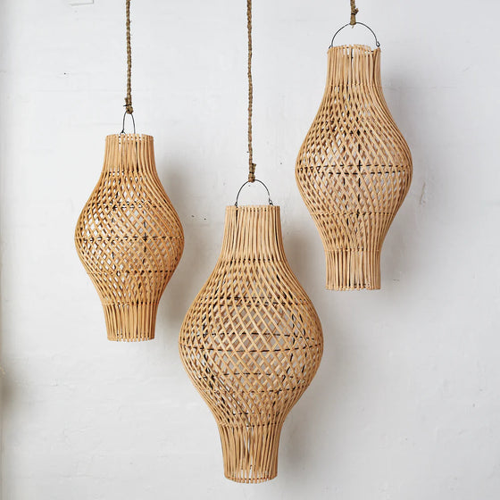 Phedera Twist Rattan Light Shades - Pre Order