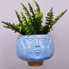 Beth Hang Pot Plant Blue 19cm