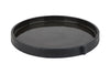 Burlap Round Tray - Small Black - Mosshead Trading Co