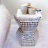 Monochrome Shell Stool / Side Table - Mosshead Trading Co