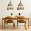 Esher Handwoven Flat Rattan Light Shade - Natural - Mosshead Trading Co