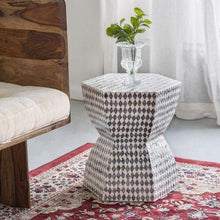  Monochrome Shell Stool / Side Table - Mosshead Trading Co