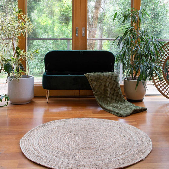 Dune Rug Round Natural - Mosshead Trading Co