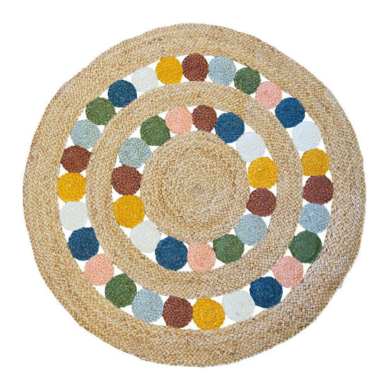 Charlie Multicoloured Jute Rug - Mosshead Trading Co