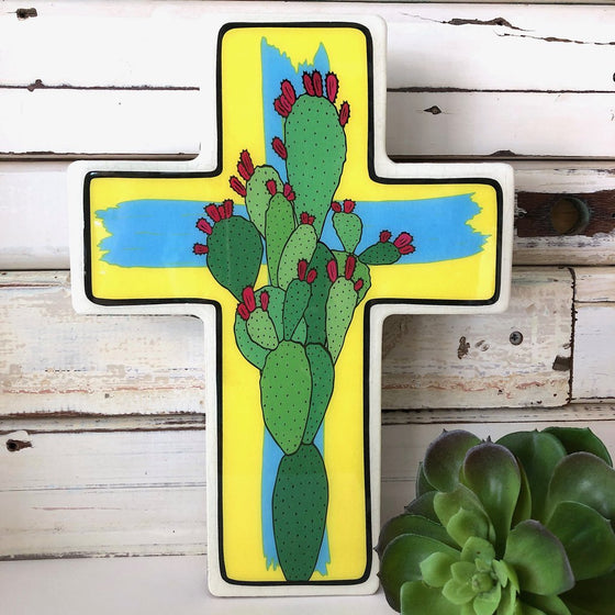 Prickly Pear Pop Cross - Large - Mosshead Trading Co