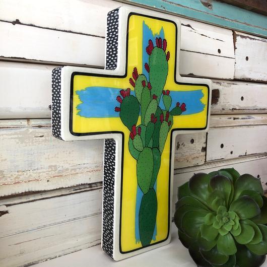 Prickly Pear Pop Cross - Large - Mosshead Trading Co