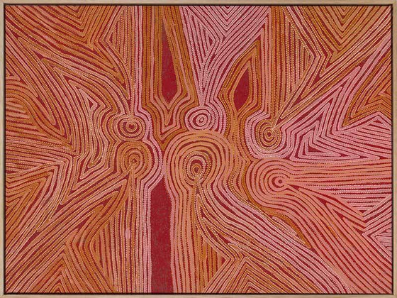 Mina Mina Jukurrpa III Canvas Art Print - Mosshead Trading Co