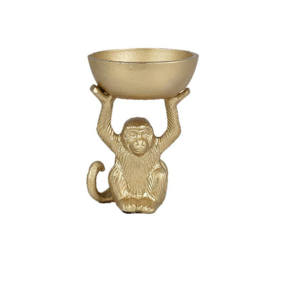 Mal Monkey Resin Bowl Sculpure - Mosshead Trading Co