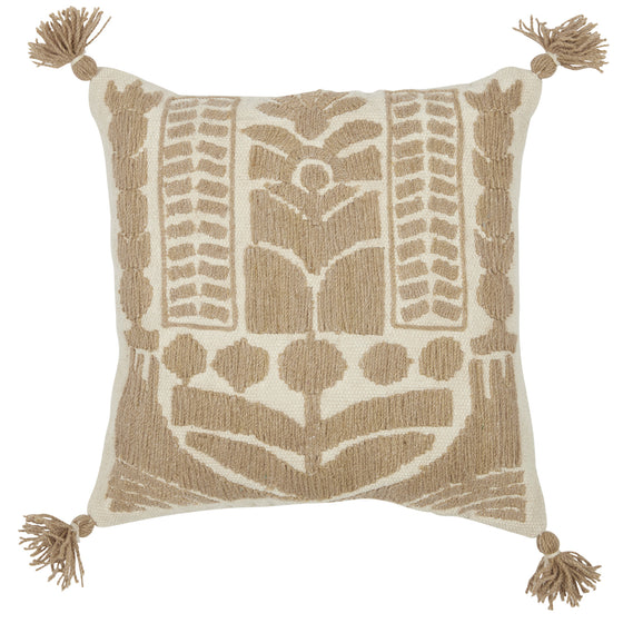 Tulip Square Cotton-Blend Cushion - Mosshead Trading Co