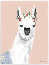 Delightful Alpaca Canvas Art Print