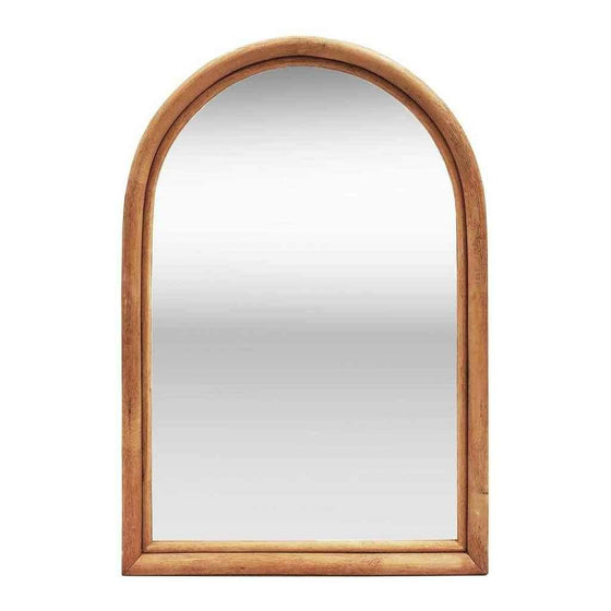 Arch Natural Rattan Mirror - Natural - Mosshead Trading Co