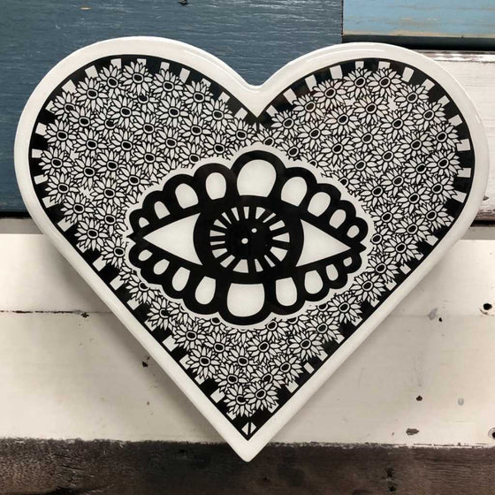 Heart Woodblock - Eye Spy - Mosshead Trading Co