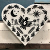 Earth Mama Heart Woodblock - Mosshead Trading Co