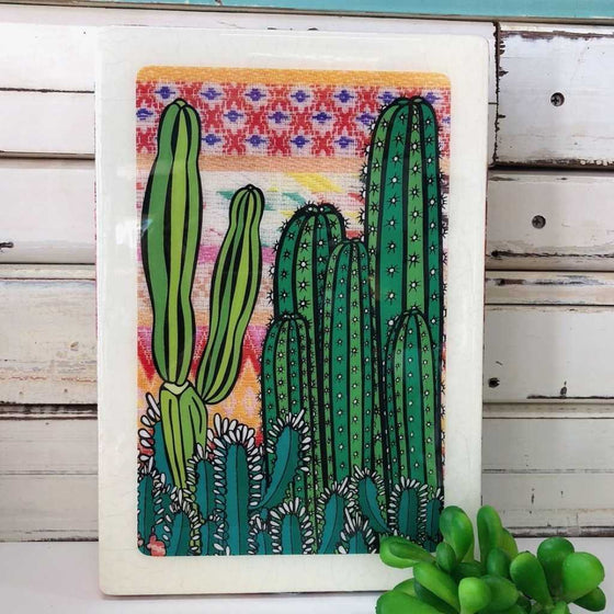 Maxi Woodblock - Cactus Sunset - Mosshead Trading Co