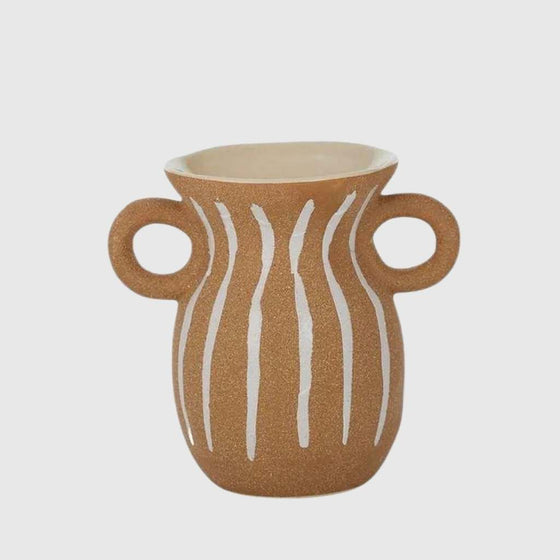 Earth Stripe Ceramic Vase - Mosshead Trading Co