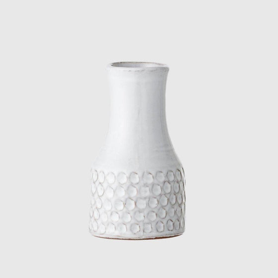 Bloomingville White Terracotta Vase - Mosshead Trading Co