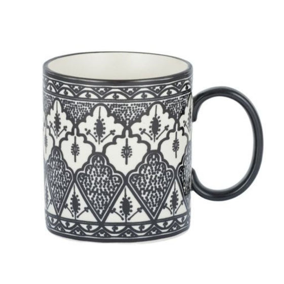 Aleah Ceramic Mug - Black & White