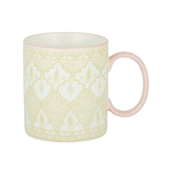 Aleah Ceramic Mug - Green & Pink