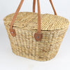 Picnic Basket with Tan Leather Handles