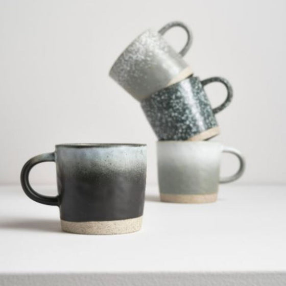 Mixed Hand Glazed Mugs - 4 pack