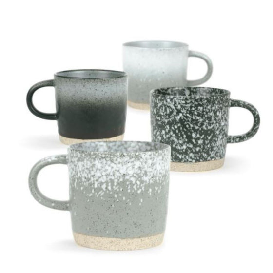 Mixed Hand Glazed Mugs - 4 pack