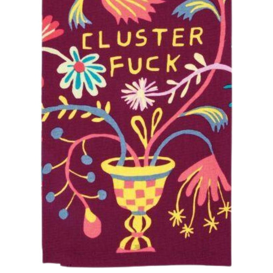 Vintage Inspired Dish Towel - 'Clusterf*ck'