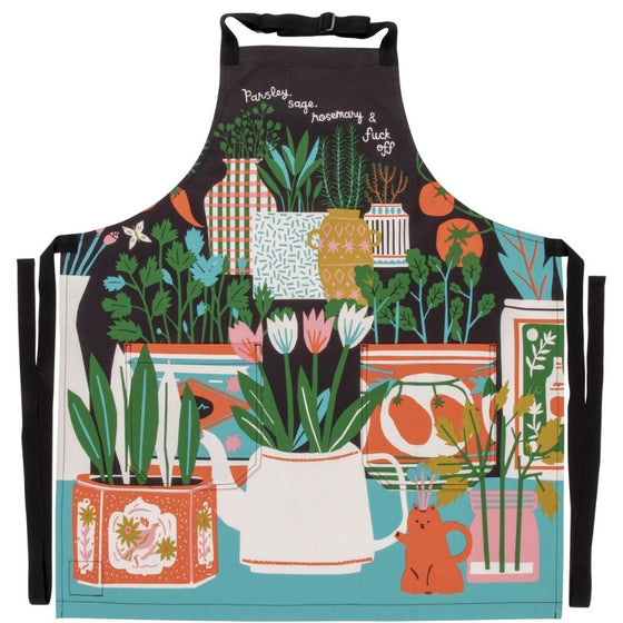 Vintage Inspired Apron - 'Parsley, sage rosemary & f*ck off'