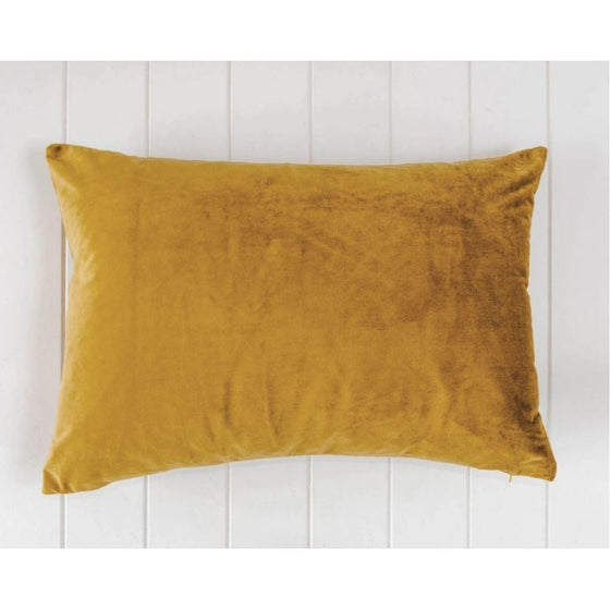 Golden Tan Velvet Indoor Cushion