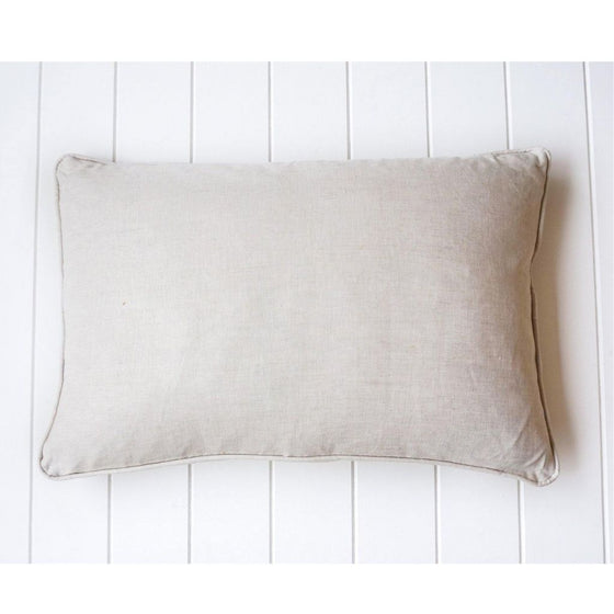 Natural Linen Feather Cushion