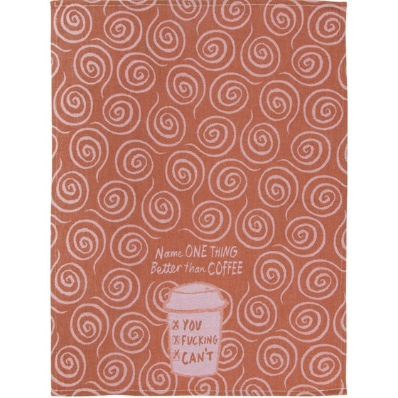 Vintage Inspired Dish Towel - 'Coffee - You F****** Can't'