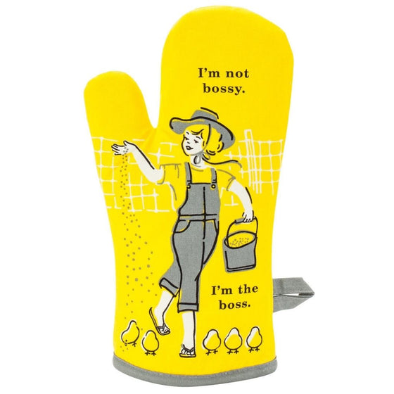 Vintage Inspired Oven Mitt - 'I'm Not Bossy, I Am The Boss'