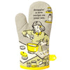 Vintage Inspired Oven Mitt - 'Droppin a Recipe On Your Ass'