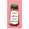 Vintage Inspired Dish Towel - 'Bi*** I Am The Secret Ingredient'