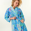 Peace, Love & Tie Dye Linen Bath Robe