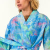 Peace, Love & Tie Dye Linen Bath Robe