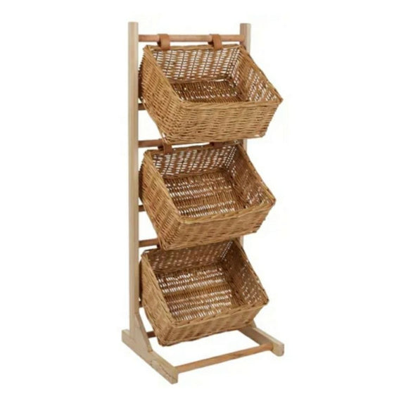 Lima Willow/Wood Display Stand