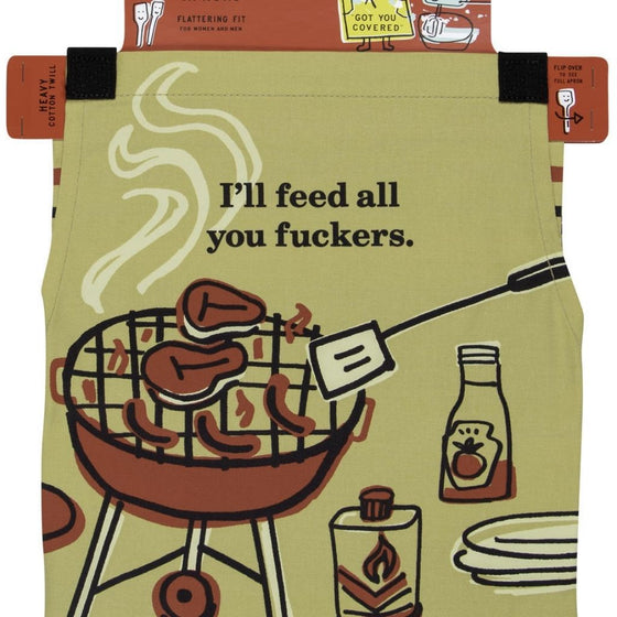 Vintage Inspired Apron - 'Feed You F******'