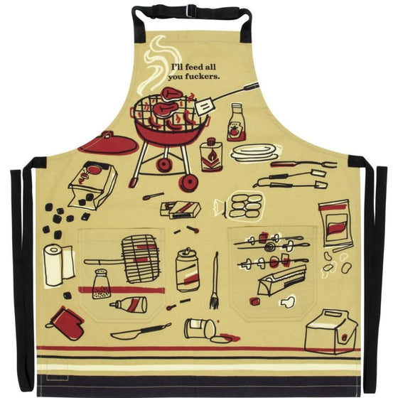 Vintage Inspired Apron - 'Feed You F******'