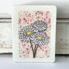 White Everlasting Woodblock - Mini