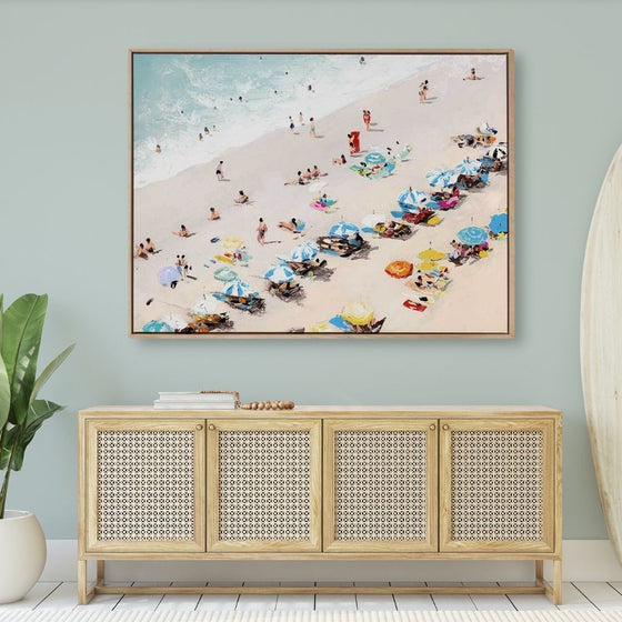 Sunbathers Canvas Art Print