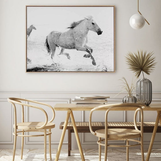 Running Canvas Art Print