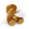 Bamboo Pull Toy Swan