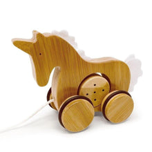  Bamboo Pull Toy Unicorn