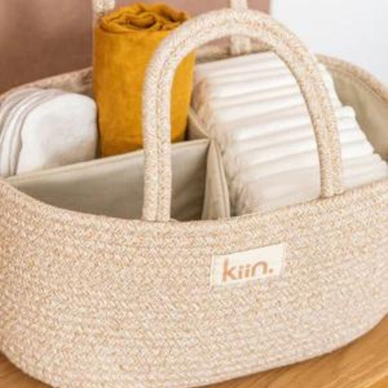 Cotton Rope Nappy Caddy Organiser