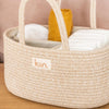 Cotton Rope Nappy Caddy Organiser