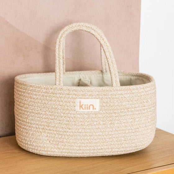 Cotton Rope Nappy Caddy Organiser