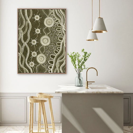 Murriyang Green Canvas Art Print