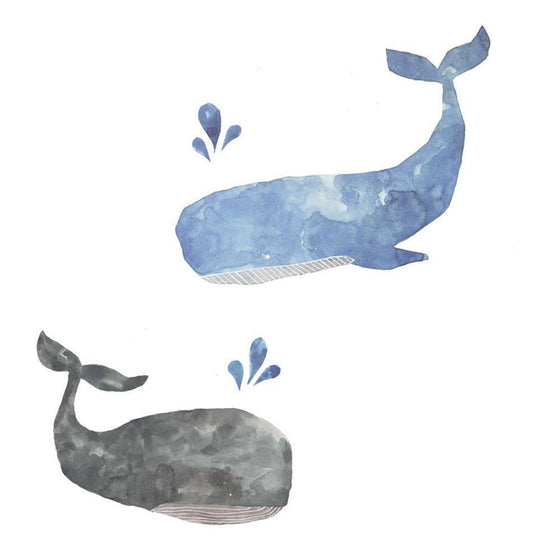 Whimsical Whales - Wall Décor Stickers - Mosshead Trading Co