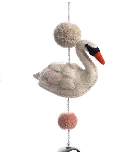 Baby Mobile Garland - Adele the Swan - Mosshead Trading Co