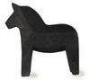 Concrete Dala Horse - Black - Mosshead Trading Co